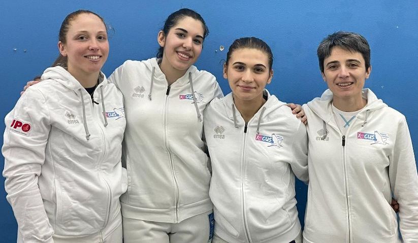 SCHERMA – Serie C2 Spada Femminile a squadre. Cus Piemonte orientale quarto e promosso in C1