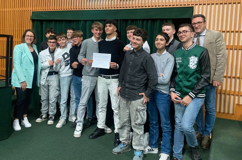 ISTITUTO LANCIA – Secondo posto per la classe I MA del Lirelli al concorso interregionale “Il mio futuro è legalità”