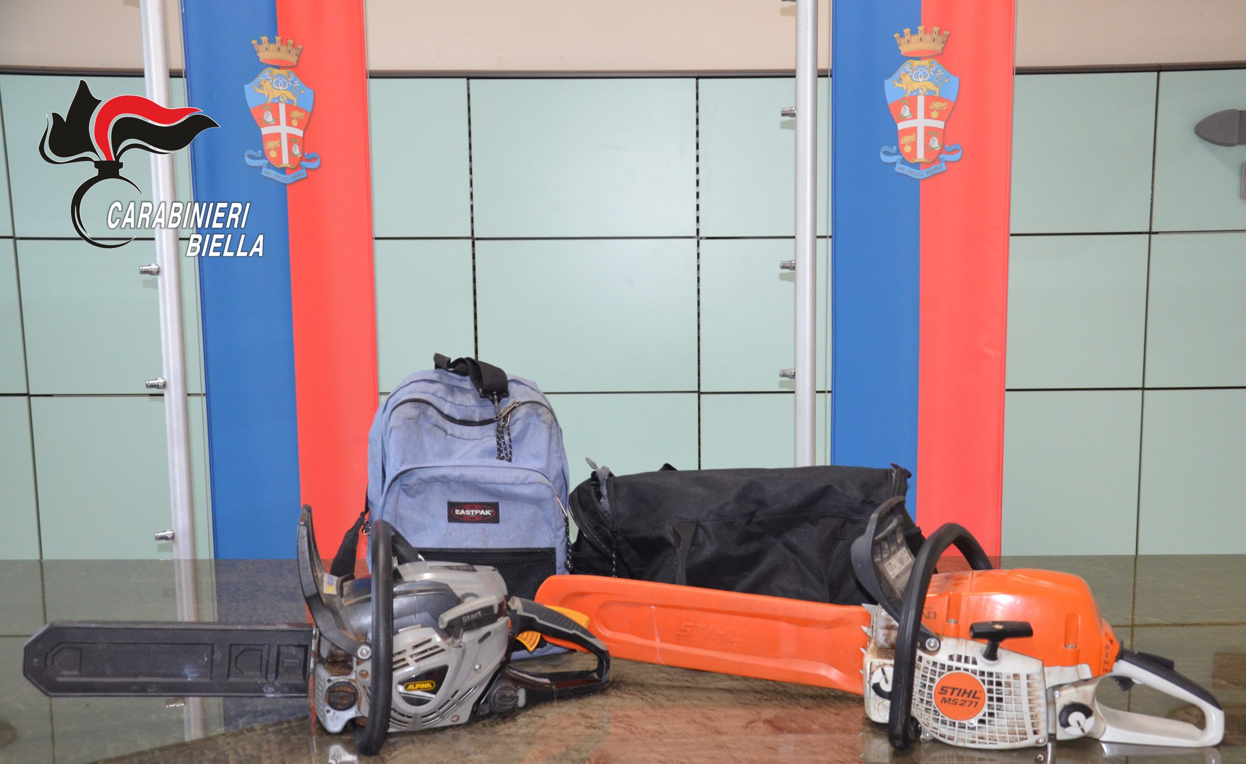 BIELLA – Ai Giardini Alpini d’Italia rinvenute due motoseghe