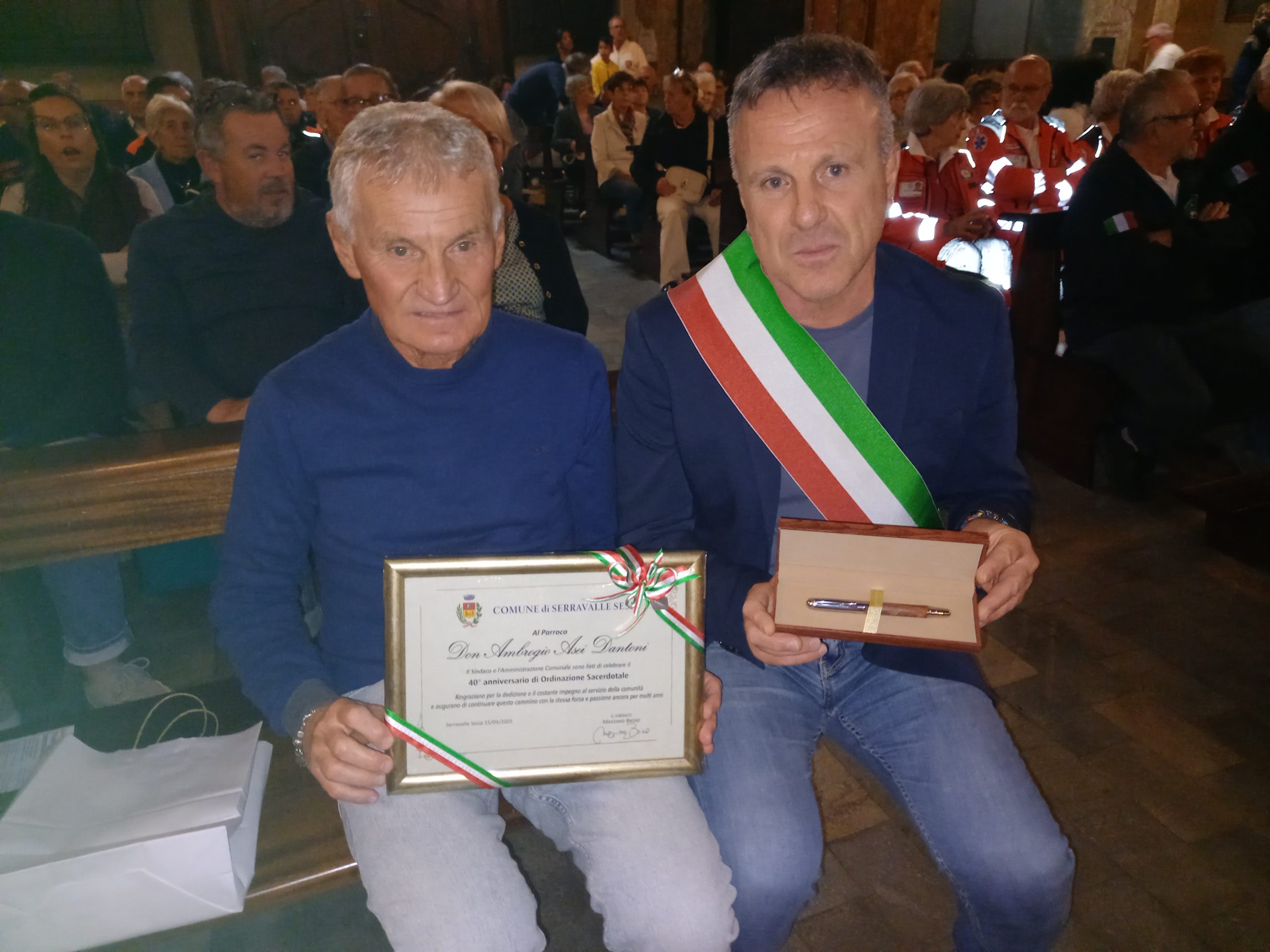 SERRAVALLE – Celebrati i quarant’anni di ordinazione di Don Ambrogio